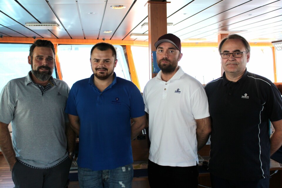 Kristian Bjerkan, Damian Tadeus Wlodarczyk, Ole Martin Johnsen og Arvid Mulelid.