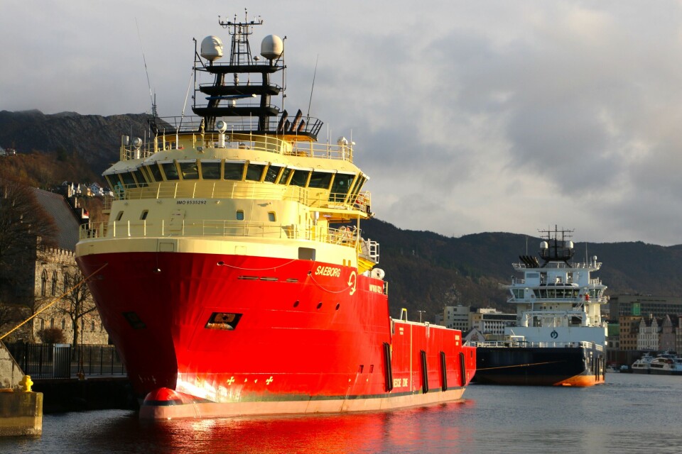 Færøyske «Saeborg» på et sjeldent besøk i Bergen. Foto: Andrea Bærland