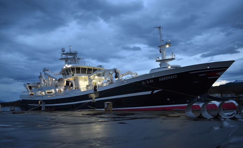 Skipsrevyen har besøkt fiskefartøyet «Hardhaus». Video: Lizbeth Osnes