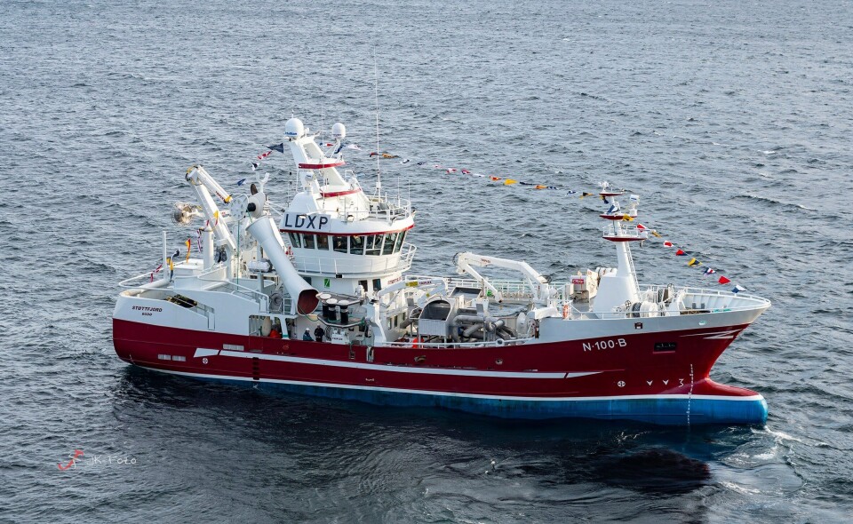MS «Støttfjord» ble døpt tidlig i mars. Denne uken var de en snartur innom Bergen og Skipsrevyen fikk komme om bord MS «Støttfjord» ble døpt tidlig i mars. Denne uken var de en snartur innom Bergen og Skipsrevyen fikk komme om bord
