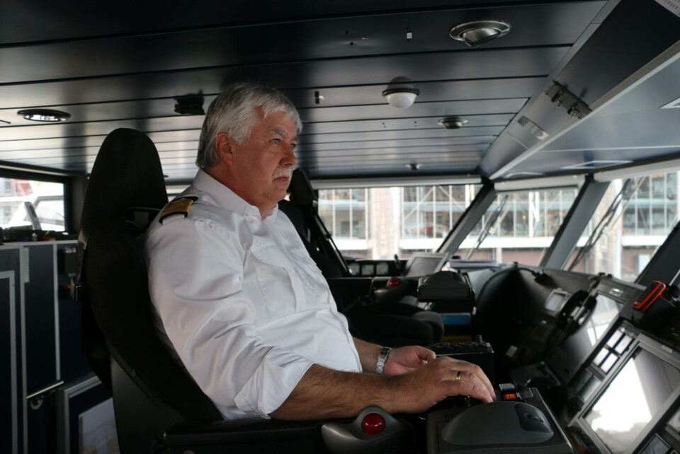 Kaptein på MS Ekspressen, Arild Agasøster. Foto: Vibeke Blich