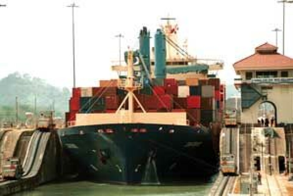 Fra slusene i Panama-kanalen. Foto: Panama Canal Authority