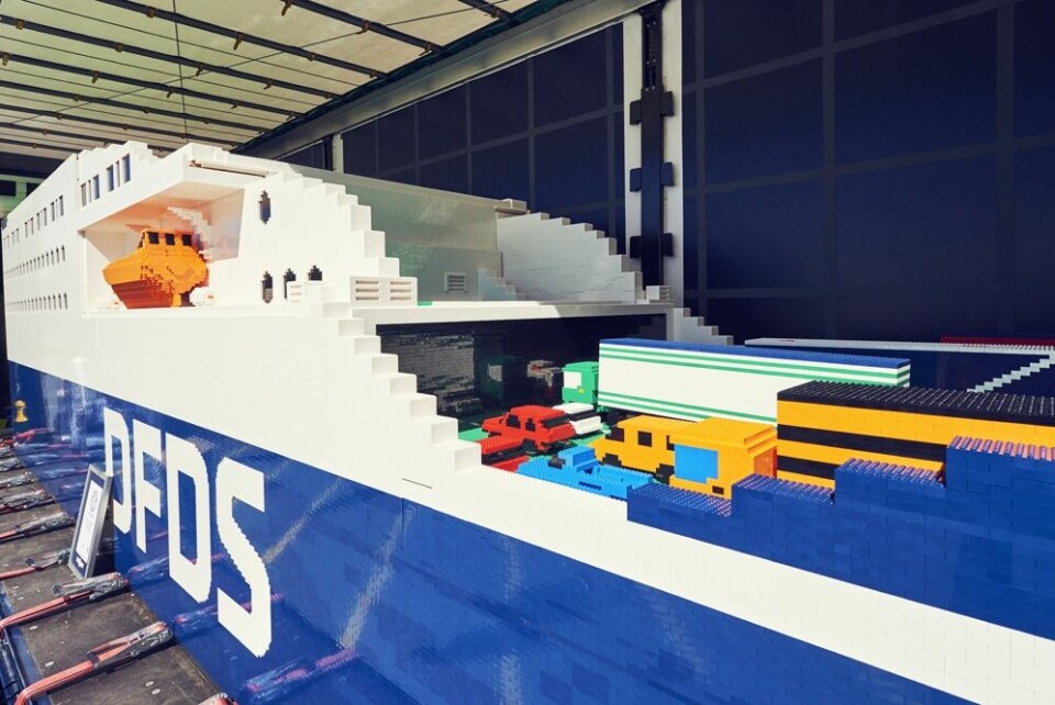 Verdens LEGO-skip på Norgesbesøk