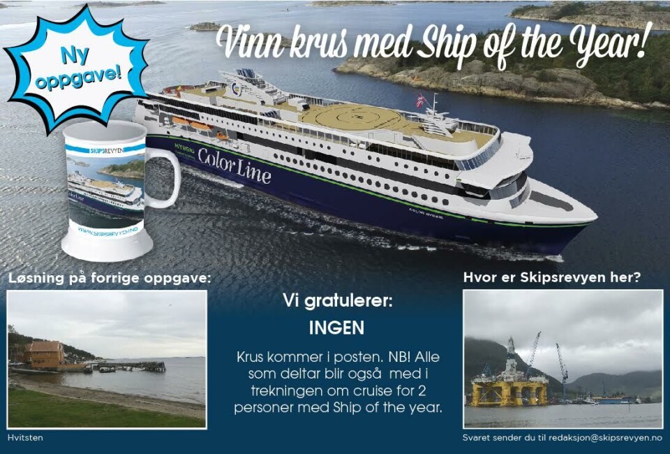 Send inn ditt forslag til redaksjon@skipsrevyen.no