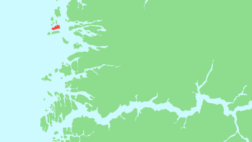 Skorpa, utenfor Florø ønsker seg ny fergelem. Illustrasjon: Wikimedia Commons