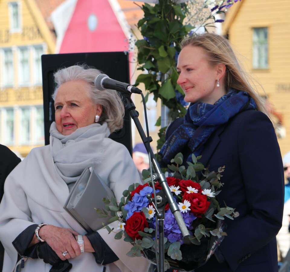 Aud Jebsen, initiativtaker og donator til Stiftelsen Kristian Gerhard Jebsen og gudmor Alexandra Ford Jebsen. Foto: Andrea Bærland
