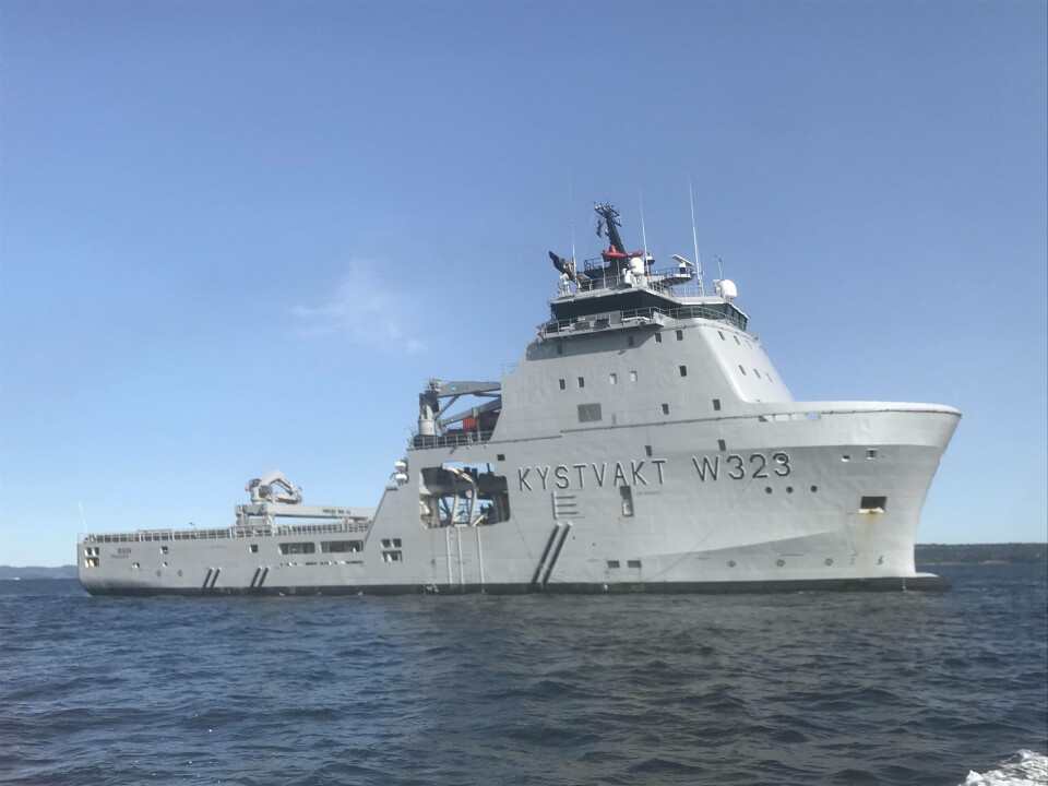 Kystvaktens nye skip styrker slepebåtberedskapen. Foto: Sigbjørn Larsen.