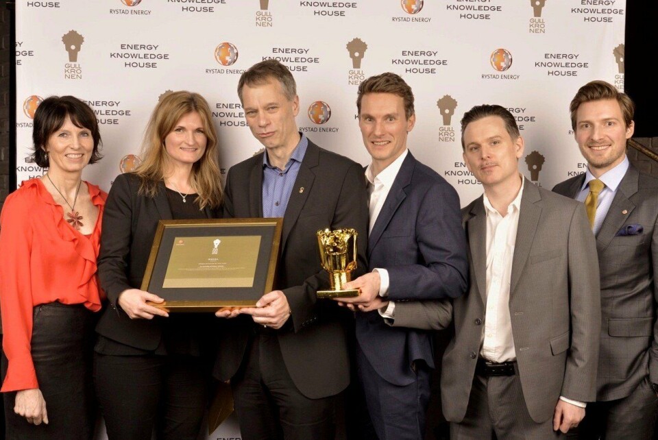 Hildegunn Blindheim, Norsk Olje&Gass; Frida Ekløf Monstad, Bjørn Ove Jansen, Knut S.Helland, Christopher Lie Andersen, Statoil; Marius Kluge Foss, Rystad Energy. Foto: Jon Skille Amundsen