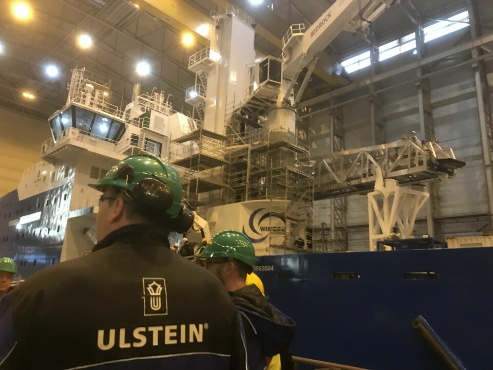 100 ansatte kan bli sagt opp ved Ulstein. Foto: Sigbjørn Larsen.