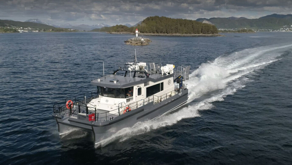 - Denne båten er ett veldig bra produkt og vi håper den vil bli en referansebåt i markedet, sier Arne Dybvik, salgs- og markedsdirektør i Maritime Partner om ALUSAFE CAT 16.